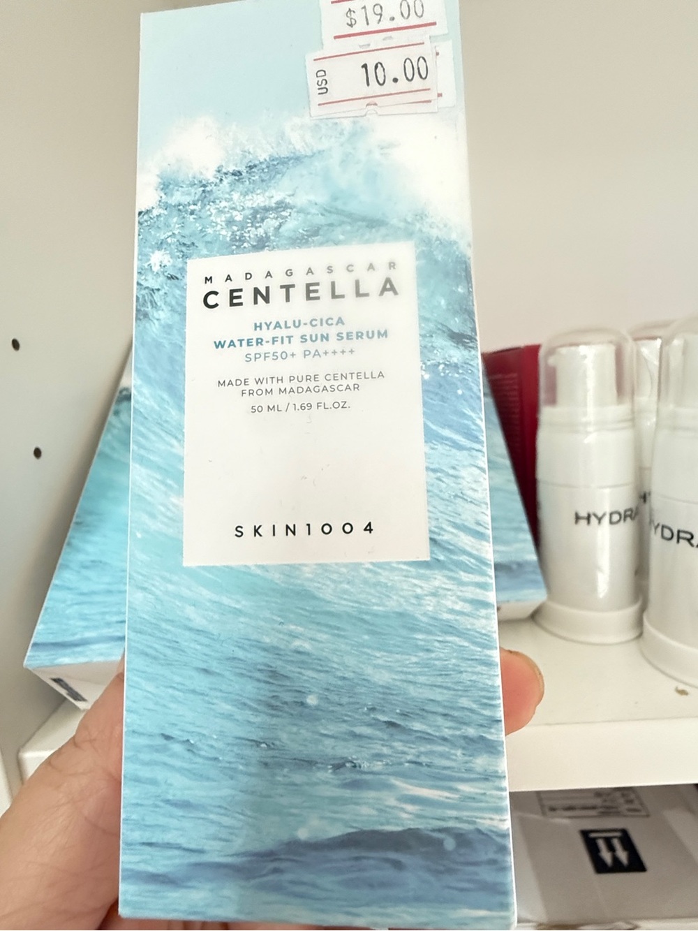 Madagascar Centella Hyalu-Cica Water-Fit Sun Serum SPF50+ PA++++ - Blue